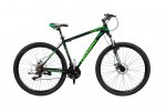 Велосипед CrossBike Leader 27.5" 17" Чорний-Темний зелений-Зелений