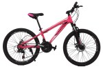 Велосипед CrossBike Shark 24" 11" Розовый-Черный-Белый