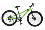 Велосипед CrossBike Blast SUSP 26" 11" Зеленый-Черный-Серый
