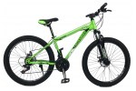 Велосипед CrossBike Shark 26" 15" Зелений-Чорний-Білий