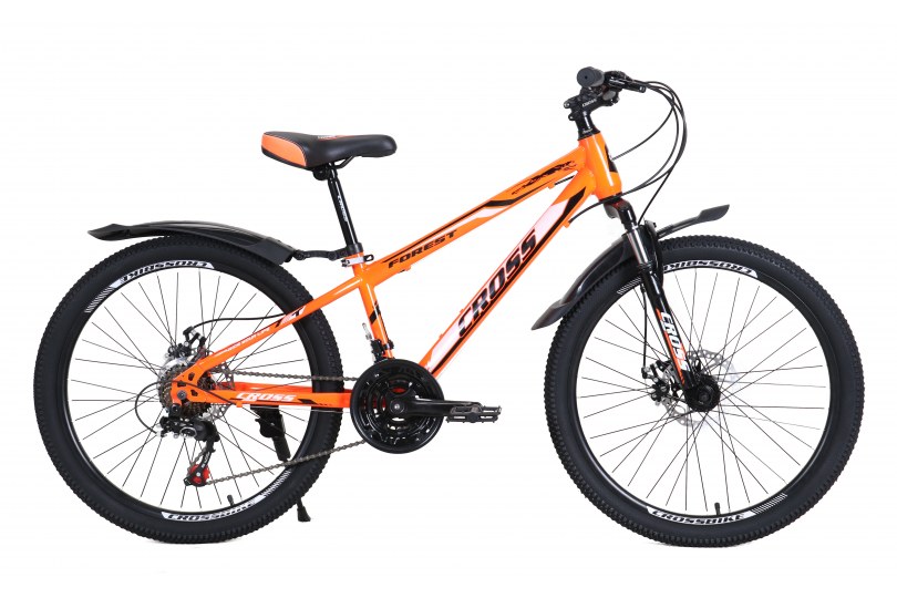 Велосипед Cross Forest 24" 12" Неоновий оранжевий