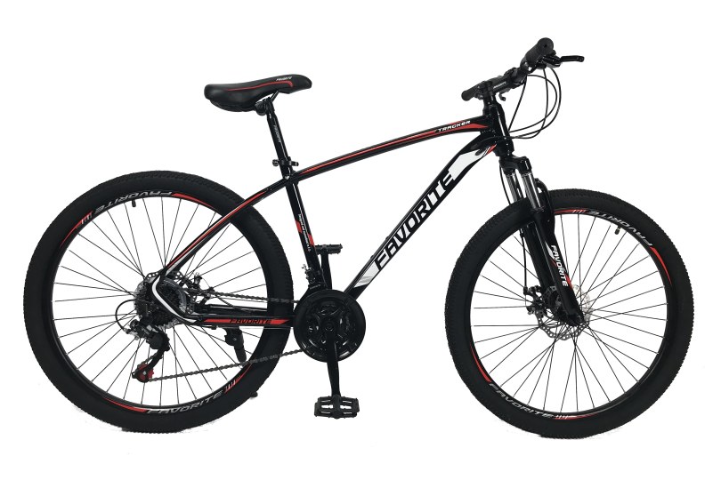 Велосипед Fovarite Tracker 27.5" 17" Черный-Красный