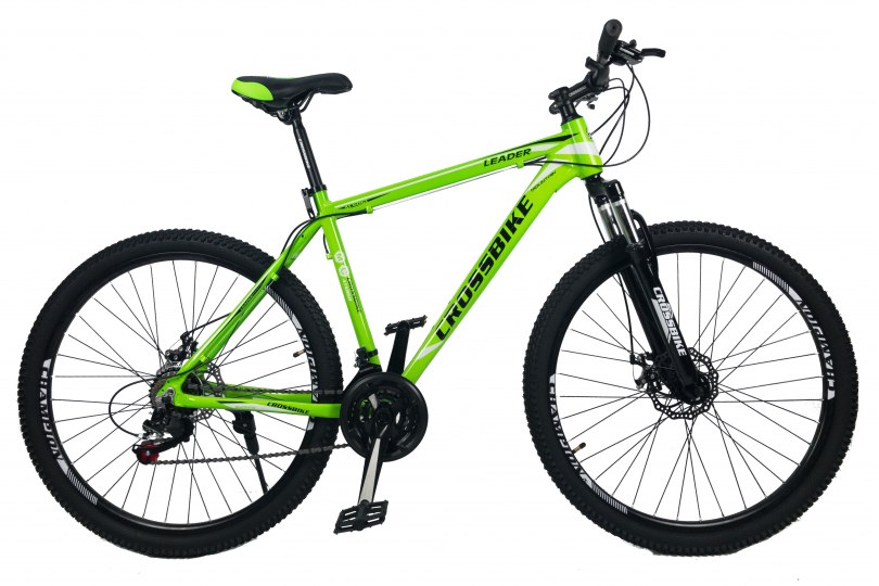 Велосипед CrossBike Leader 27.5" 17" Неоновий зелений