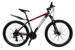 Велосипед Cross Grizzly 27.5" 20" Черный-Красный-Белый