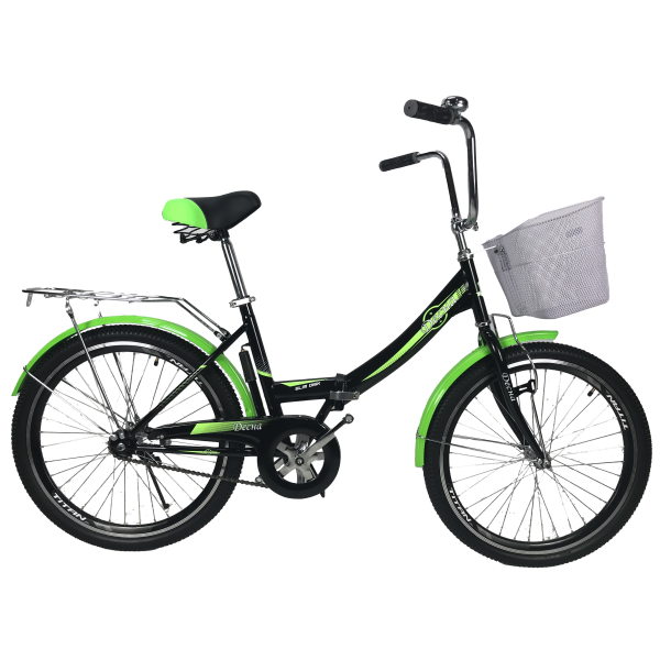 Велосипед Titan Десна 24" 16" Черный-Зеленый