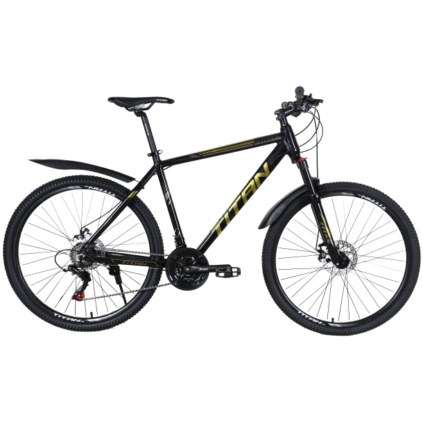 Велосипед Titan First 27.5"20" Чорний-Жовтий