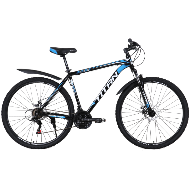 Велосипед Titan Energy 27.5"17" Чорний-Червоний-Білий