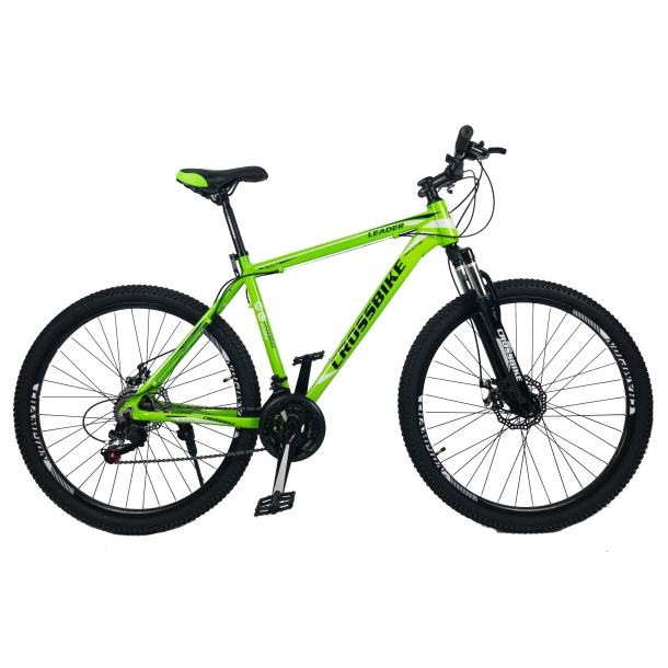 Велосипед CrossBike Leader 27.5" 19" Неоновый зеленый