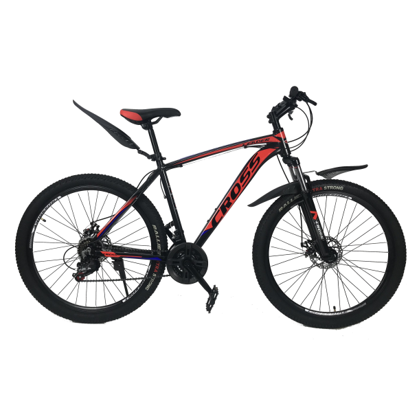 Велосипед Cross Leader V2 27.5" 19" Черный-Синий-Красный