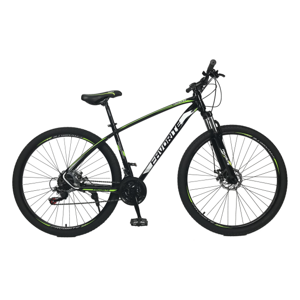 Велосипед Fovarite Tracker 29" 19,5" Черный-Зеленый