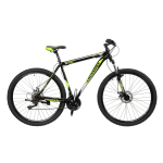 Велосипед CrossBike Shark 27.5" 19,5" Черный-Зеленый-Серый