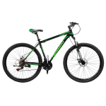 Велосипед CrossBike Leader 27.5" 17" Черный-Темный зеленый-Зеленый