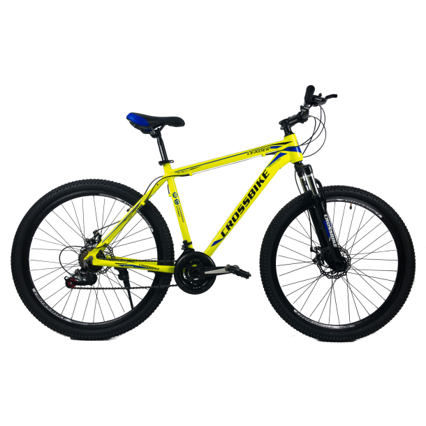 Велосипед CrossBike Leader 27.5" 19" Неоновий жовтий