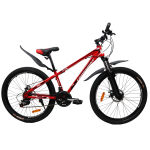 Велосипед CrossBike Racer 24" 12" Красный-Черный