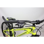 Велосипед CrossBike Racer 24" 12" Неоновий жовтий-Чорний-Срібло