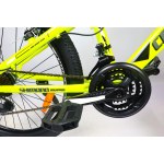 Велосипед CrossBike Atlas 24" 12" Неоновый желтый-Черный