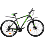 Велосипед Cross Hunter 27.5" 17" Чорний-Зелений
