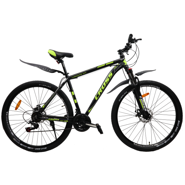 Велосипед Cross Hunter 27.5" 20" Черный-Желтый