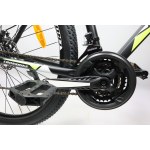 Велосипед CrossBike Racer 29" 20" Черный-Неоновый желтый