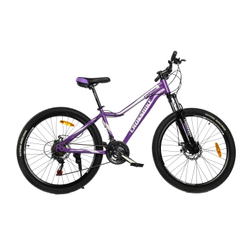 Велосипед CrossBike Shark 26" 15" Черный-Неоновый желтый-Белый