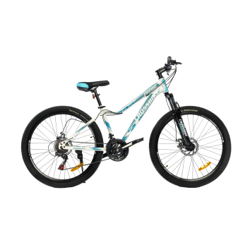 Велосипед CrossBike Empire 26"15" Білий-Голубий
