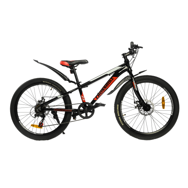 Велосипед Crossbike Dragster 24" 11" Чорний-червоний