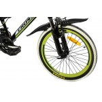 Велосипед Cross Space 20"10" Чёрный-Зелёный-Белый