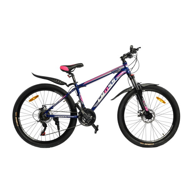 Велосипед Cross XC2617 26" 17" Блакитний-Рожевий-Білий