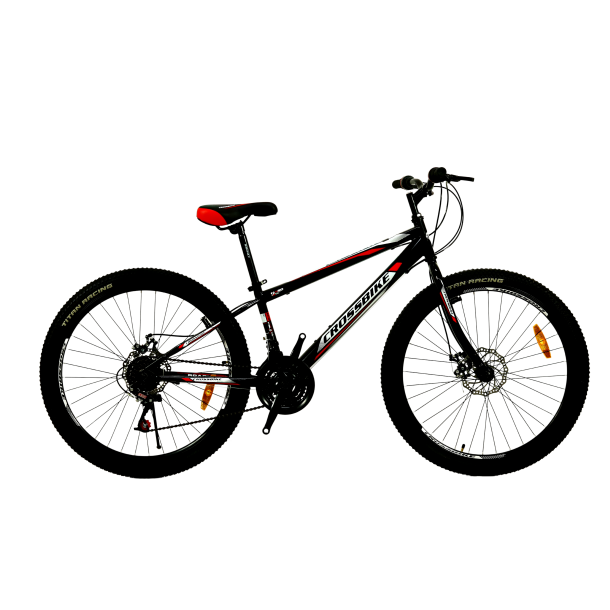 Велосипед CROSSBIKE Spark D 26" 13" Черный-Красный (new)