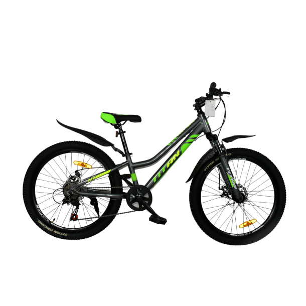 Велосипед Titan BEST MATE 24"11" Чорний-Зелений