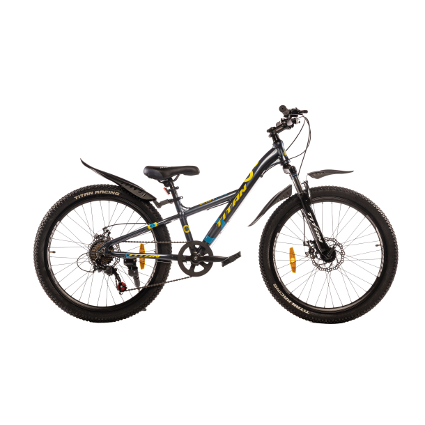 Велосипед Titan CALYPSO 24"11" Сірий-Жовтий