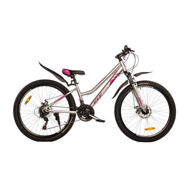 Велосипед Titan BEST MATE 26"13" Срібло-Рожевий
