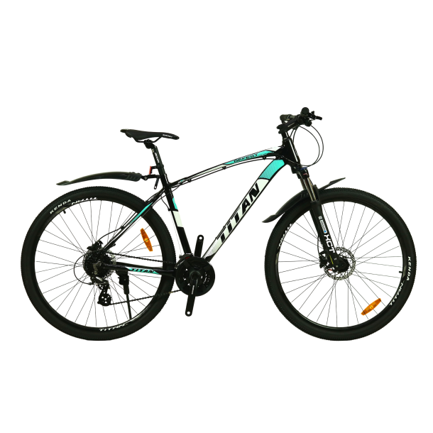 Велосипед Titan Gefest 2022 29" 20" Черный-Белый-Бирюзовый