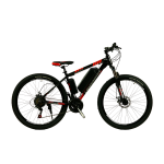 Електровелосипед CrossBike Everest 27.5"17" Чорний-Червоний