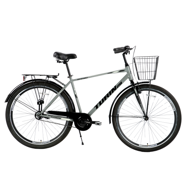 Велосипед Titan Turin 28" 18" Серый-Черный