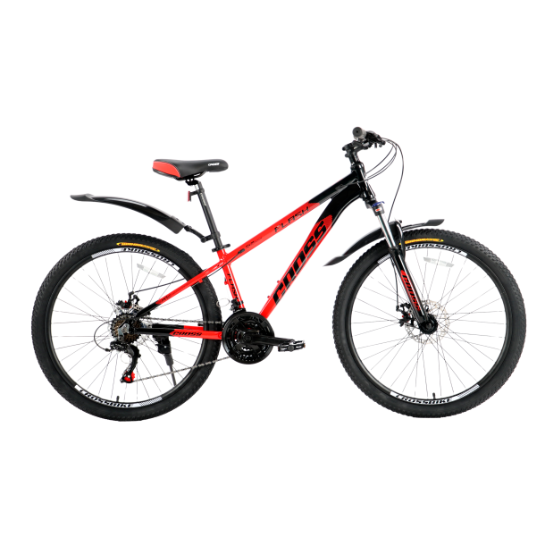 Велосипед Cross Flash 2024 26" 13" Червоний-Чорний