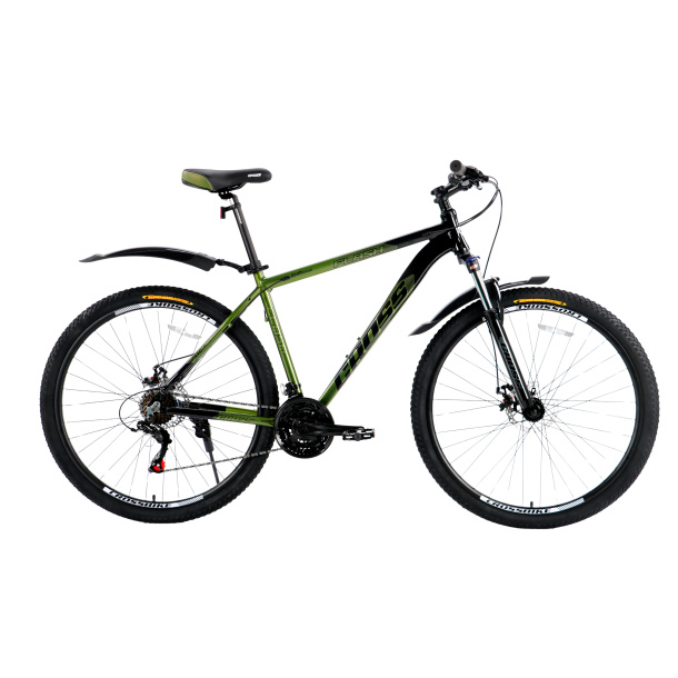 Велосипед Cross Flash 2024 29" 19.5" Зелений-Чорний