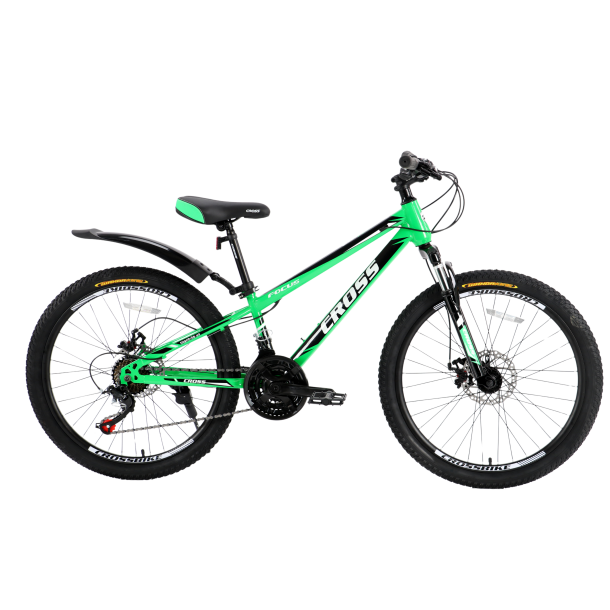 Велосипед Cross Focus 24" 11" Зелений-Чорний