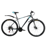 Велосипед Cross Focus 29" 19.5" Серый-Бирюза