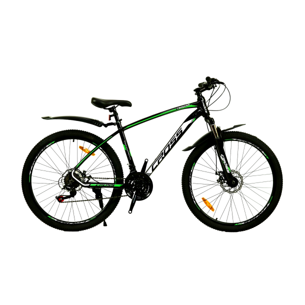 Велосипед CROSS Tracker 26" 17" Чорний-Зелений (new)