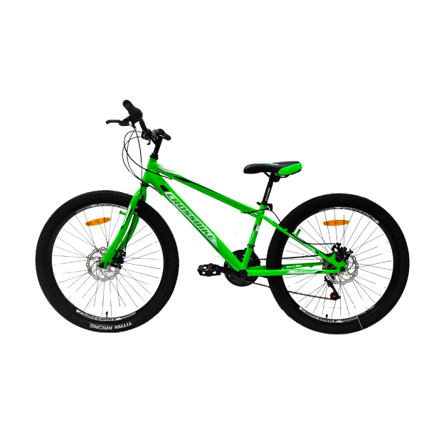 Велосипед CROSSBIKE Spark D-Steel 2024 24" 11" Зелений