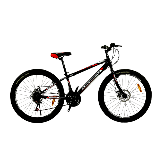 Велосипед CROSSBIKE Spark D-Al 26" 13" Черный-Красный