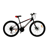 Велосипед CROSSBIKE Spark D-Al 26" 13" Чорний-Червоний