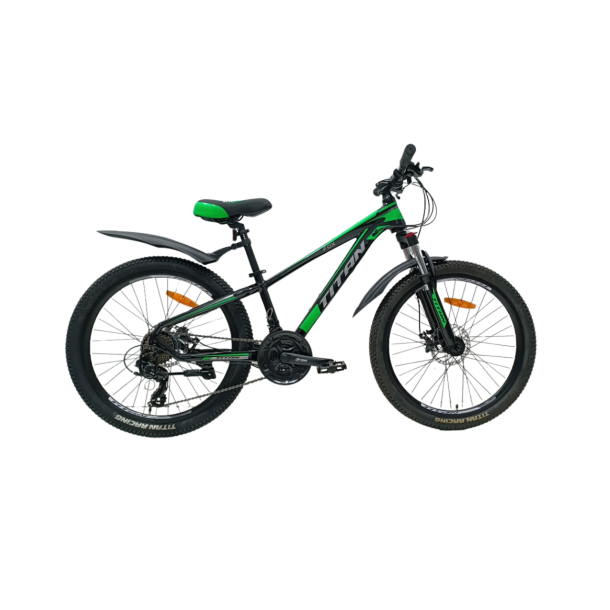 Велосипед Titan FOX 24" 12" Черный-Зеленый