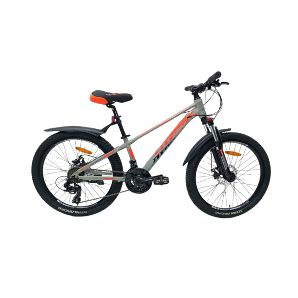Велосипед Titan Arena 24" 12" Серый-Оранжевый