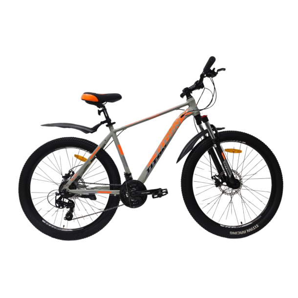 Велосипед Titan Arena 27.5" 19" Серый-Оранжевый