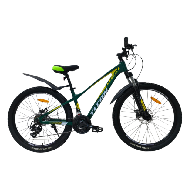 Велосипед Titan Stricker 2024 26" 14" Зеленый-Жёлтый
