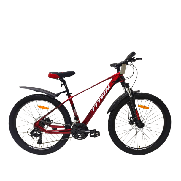 Велосипед Titan Shadow 2024 26" 15.5" Червоний-Чорний