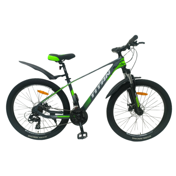 Велосипед Titan Shadow 2024 26" 15.5" Серый-Зеленый