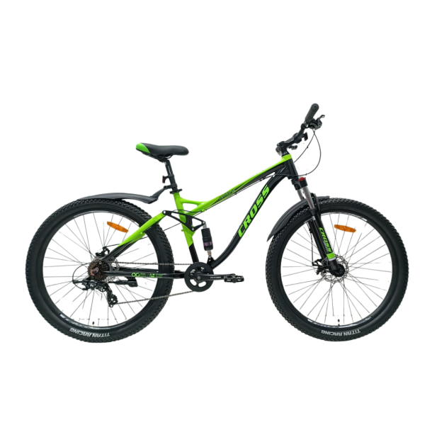 Велосипед CROSS Apache 2024 29"18" Чорний-Зелений